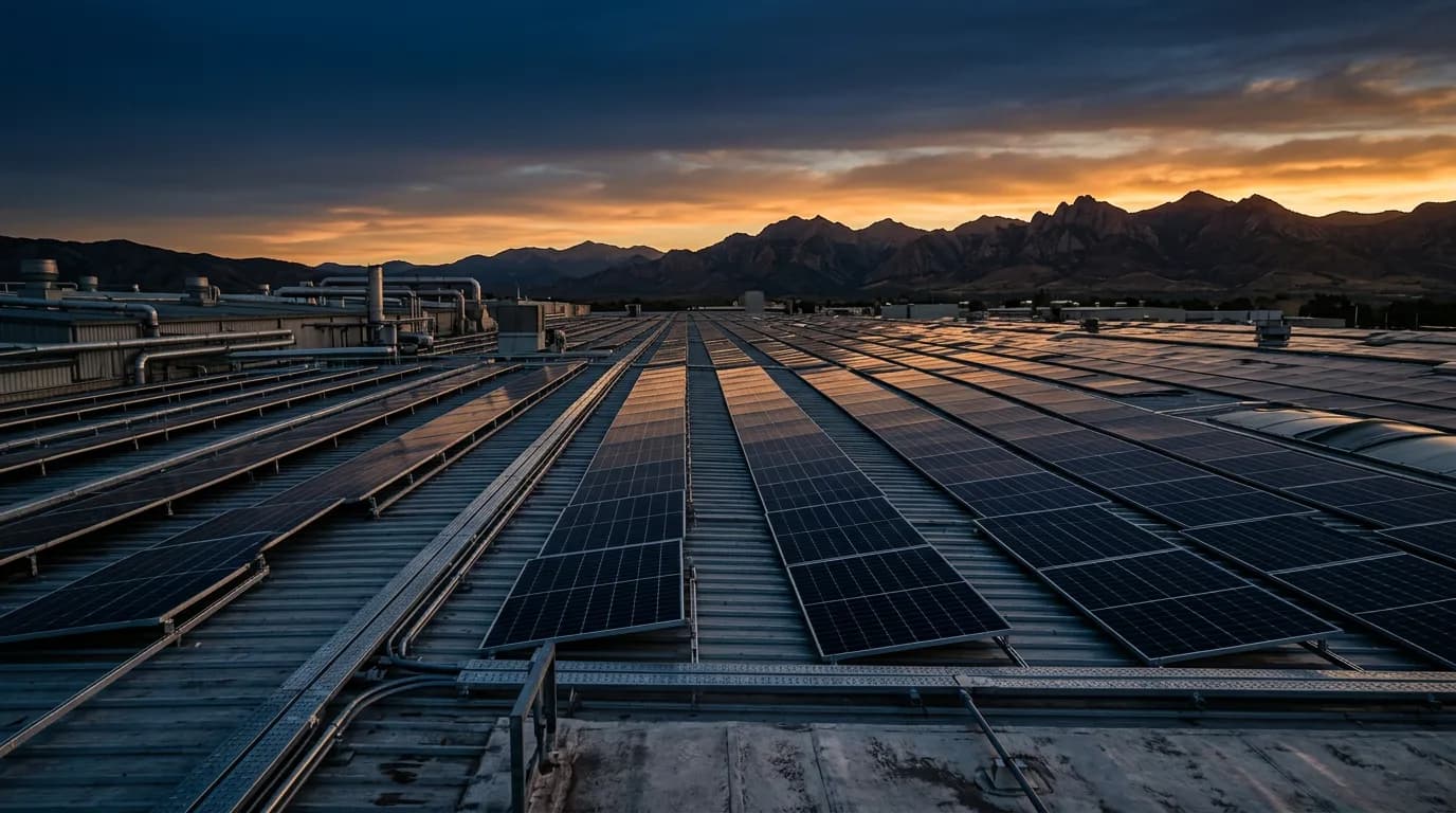 Paneles solares para naves industriales: opciones y límites